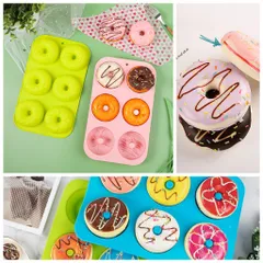 Khuôn Silicon Donut Làm Thạch Trà Sữa - Dễ Tách Thành Phẩm, Chịu Nhiệt Cao, Topping Ngọt Ngào Cho Trà Sữa Thơm Ngon
