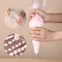 Set 10 Túi Bắt Kem Nilon Cao Cấp - Dụng Cụ Làm Bánh và Xúc Xích DIY Tiện Lợi cho Người Nội Trợ