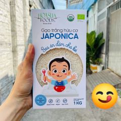Gạo Japonica/Gạo ST25 Hữu Cơ Organic Cao Cấp, Gạo Nhật Cho Bé Ăn Dặm 1kg - Date T2/2026