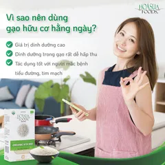 Gạo Japonica/Gạo ST25 Hữu Cơ Organic Cao Cấp, Gạo Nhật Cho Bé Ăn Dặm 1kg - Date T2/2026