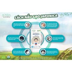 Gạo Japonica/Gạo ST25 Hữu Cơ Organic Cao Cấp, Gạo Nhật Cho Bé Ăn Dặm 1kg - Date T2/2026