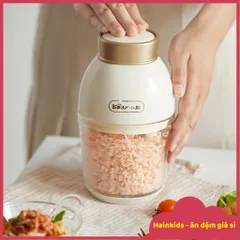 Máy Xay Bear 0.6L Cối Thủy Tinh QSJ-D02Q1 - Máy Xay Ăn Dặm Cao Cấp Cho Bé - Đồ Gia Dụng Bếp Thông Minh, Bảo Hành 18 Tháng