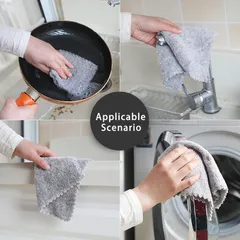 Khăn Lau Nhà Bếp Bambo Microfiber Thấm Hút, Đa Năng Thích Hợp Lau Chén Đĩa, Nhà Tắm, Siêu Thấm, Giá Rẻ, Mềm Mại, Không Tĩnh Điện
