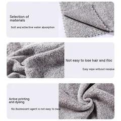Khăn Lau Nhà Bếp Bambo Microfiber Thấm Hút, Đa Năng Thích Hợp Lau Chén Đĩa, Nhà Tắm, Siêu Thấm, Giá Rẻ, Mềm Mại, Không Tĩnh Điện