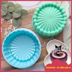 Khuôn Silicon Làm Thạch Rau Câu & Bánh Sinh Nhật - Khuôn Tròn Bông Hoa, Nướng Bánh Socola, Đá Viên Chống Dính, Dễ Dàng Vệ Sinh