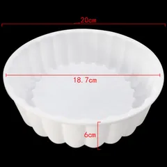 Khuôn Silicon Làm Thạch Rau Câu & Bánh Sinh Nhật - Khuôn Tròn Bông Hoa, Nướng Bánh Socola, Đá Viên Chống Dính, Dễ Dàng Vệ Sinh