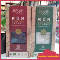 [ Date 12/2025] - Bún Gạo/Phở Hữu Cơ Hoa Sữa - Bún Gạo Trắng Organic 250gr/hộp, Phở ăn Liền Organic 60grx6 Gói Nhỏ