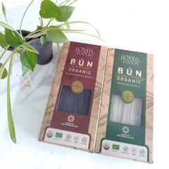 [ Date 12/2025] - Bún Gạo/Phở Hữu Cơ Hoa Sữa - Bún Gạo Trắng Organic 250gr/hộp, Phở ăn Liền Organic 60grx6 Gói Nhỏ