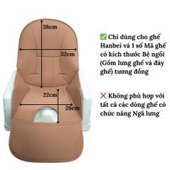 Đệm Ghế Ăn Dặm Hanbei PU Chống Thấm - Đệm Thay Thế Cho Ghế Ăn Umoo, Giúp Bé Nằm êm ái Và Thoải Mái Hơn