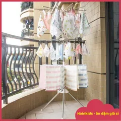 Cây Phơi Đồ Cho Bé Umoo UM-09116, Sào Phơi đồ Inox Gấp Gọn Cho Bé, Cây Phơi đồ Sơ Sinh, Khăn Sữa, áo Quần
