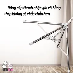 Cây Phơi Đồ Cho Bé Umoo UM-09116, Sào Phơi đồ Inox Gấp Gọn Cho Bé, Cây Phơi đồ Sơ Sinh, Khăn Sữa, áo Quần