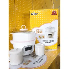 Phụ Kiện Nồi Nấu Chậm Bear 1.6L - Nắp Thủy Tinh Thay Thế Chính Hãng - Dành Cho Bé Ăn Dặm, An Toàn và Tiện Lợi