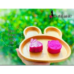 Khuôn Hấp Trứng Dễ Thương - Set 4 Khuôn Silicone Làm Bánh Cho Bé Có Nắp Đậy, Chịu Nhiệt, Tặng Kèm Chổi Quét Dầu