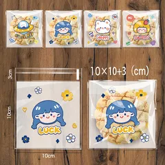 Combo 100 Túi OPP Dán Miệng Đựng Bánh Cookie & Quà Tặng - Kích Thước Đa Dạng, Chất Liệu Cao Cấp, Dễ Sử Dụng