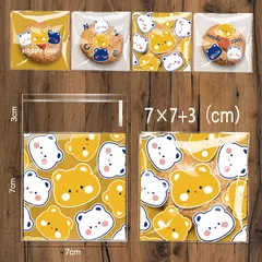 Combo 100 Túi OPP Dán Miệng Đựng Bánh Cookie & Quà Tặng - Kích Thước Đa Dạng, Chất Liệu Cao Cấp, Dễ Sử Dụng