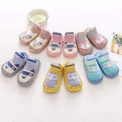 Giày Bún Tập Đi Cho Bé - Vớ Có Đế Chống Trơn Trượt Từ 6M, Tất Trẻ Em Cotton Jacquard An Toàn và Tiện Lợi