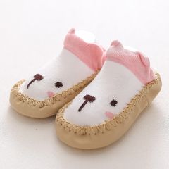 Giày Bún Tập Đi Cho Bé - Vớ Có Đế Chống Trơn Trượt Từ 6M, Tất Trẻ Em Cotton Jacquard An Toàn và Tiện Lợi