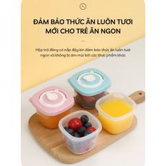 Hộp Trữ Đông BeChoice 120ml - Đựng Đồ Ăn Dặm An Toàn Cho Bé, Có Van Ghi Nhớ Ngày Tháng, Chất Liệu Cao Cấp, Tiện Dụng