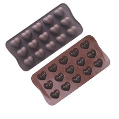 Khuôn Socola Valentine Silicone - Khuôn Làm Kẹo Socola DIY Trái Tim Kim Cương, Quà Tặng Yêu Thương Tình Nhân