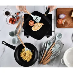 Bộ Dụng Cụ Làm Bếp Silicon 11 Món Đa Năng, Chống Dính Dễ Dàng Vệ Sinh - Làm Bánh, Chế Biến Món Ăn An Toàn và Tiện Lợi