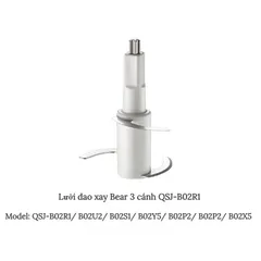 Cối Thủy Tinh Bear 0.6L - Phụ Kiện Thay Thế, Dao Xay & Nắp Đậy cho Máy Xay Bear QSJ-B02U2/B02R1/B02Y5/B02X5