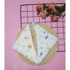 Yếm Tam Giác Dễ Thương Cho Bé - Khăn Yếm Xô 2 Lớp Có Cúc Bấm, Mềm Mại, Thấm Mồ Hôi, An Toàn Chobe, Hàng Carter