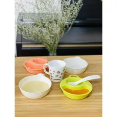Bát ăn chia khay Paku cho bé - Đồ dùng ăn dặm Nhật Bản, chất liệu cao cấp, an toàn, tiện lợi phân chia khẩu phần ăn cho trẻ.