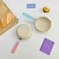 Chảo Hoa Đá Gấu OKBY Chống Dính 14cm Xinh Xắn - Chế Biến Đồ Ăn Dặm Cho Bé - Nấu Nướng Dễ Dàng, Thêm Yêu Bếp Núc!