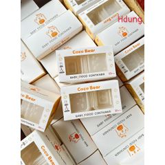 Set Hộp Trữ Đông Sư Tử RicheII & Coco Bear - 50ml, 100ml, 150ml, An Toàn, Không Chứa BPA, Đồ ăn Dặm Cho Bé