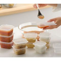 Set Hộp Trữ Đông Sư Tử RicheII & Coco Bear - 50ml, 100ml, 150ml, An Toàn, Không Chứa BPA, Đồ ăn Dặm Cho Bé