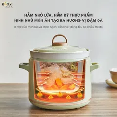 Phụ Kiện Thố Sứ Thay Thế cho Nồi Nấu Cháo Chậm Bear 2L - Mã SB-NNC20, DDG-D20P1/D20M1/D20N1/E20M1