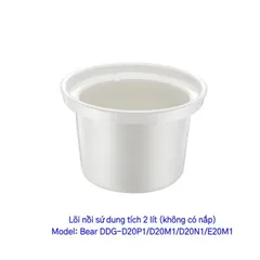 Phụ Kiện Thố Sứ Thay Thế cho Nồi Nấu Cháo Chậm Bear 2L - Mã SB-NNC20, DDG-D20P1/D20M1/D20N1/E20M1