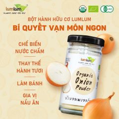 Bột gia vị hữu cơ - bột hành Lum Lum, Bột Gia Vị Hữu Cơ LumLum Phù Hợp Chế Biến Món ăn Dặm, ăn Healthy Tốt Cho Sức Khỏe
