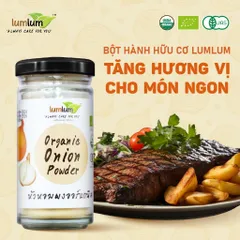 Bột gia vị hữu cơ - bột hành Lum Lum, Bột Gia Vị Hữu Cơ LumLum Phù Hợp Chế Biến Món ăn Dặm, ăn Healthy Tốt Cho Sức Khỏe