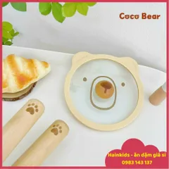 Nắp Thủy Tinh Dùng Cho Nồi Gấu Cocobear, Nắp Gấu đường Kính 16cm