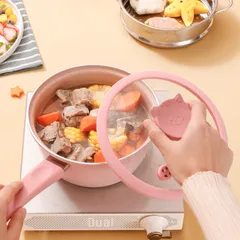 [Phiên Bản Đặc Biệt] Bộ Nồi/ Quánh Ăn Dặm Cho Bé, Bộ Nồi Chảo Đá Fashion Hình Mèo Ăn Dặm Chất Liệu Cao Cấp- Kèm Quà Tặng