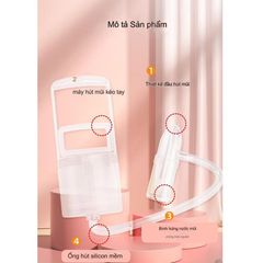 Dụng Cụ Hút Mũi Nasal Kéo Tay An Toàn Cho Bé, Lực Hút Mạnh, Dễ Sử Dụng, Không Đau, Thích Hợp Cho Gia Đình