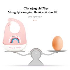 Yếm Silicon Có Máng Chống Thấm Cho Bé Ăn Dặm - Yếm An Toàn, Siêu Mềm, Điều Chỉnh Được Nhiều Nấc, Dễ Vệ Sinh, Thiết Kế Đáng Yêu
