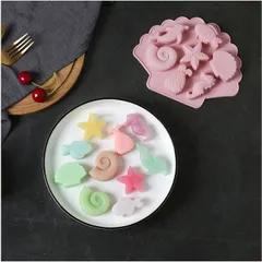 Khuôn Silicon 4D Hình Động Vật Biển - Dùng Đổ Socola, Kẹo Dẻo, Thạch, Pudding - An Toàn, Dễ Vệ Sinh, Chịu Nhiệt Từ -40 đến 230°C