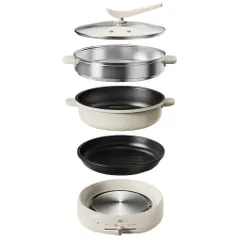 Phụ Kiện Nồi Nấu Lẩu Bear DHG-C40V2, Nắp Nồi, Xửng Hấp,Vỉ Nướng, Nồi Lẩu, Vỏ Nồi Ngoài Nồi Lẩu Điện Bear
