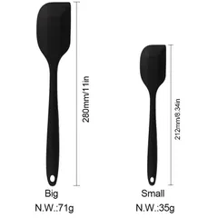 Phới Silicon Đa Năng - Spatula Silicone Chịu Nhiệt 230°C, Dạng Dẹt Tiện Lợi Cho Nấu Ăn & Làm Bánh, Nhiều Màu Sắc Thời Trang