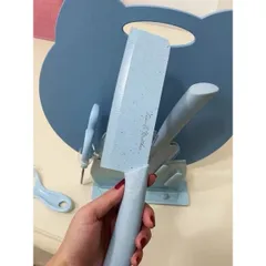 Bộ Dao Thớt Chế Biến Đồ Ăn Dặm, Bộ Dao Thớt Mèo, Chất Liệu Nhựa Nguyên Sinh, Thép Không Gỉ-Nhiều Mã