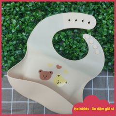 Yếm Ăn Dặm BABYBOO Silicon 4D Hàn Quốc - Yếm Có Máng Hứng, Siêu Mềm, An Toàn Cho Bé, Thiết Kế Độc Đáo, Dễ Vệ Sinh