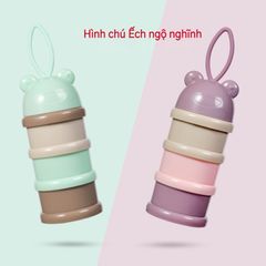 Hộp Chia Sữa 3 Ngăn Tiện Lợi Có Quai Cầm - Bảo Quản Thực Phẩm Cho Bé Khi Đi Du Lịch, Dã Ngoại, Học Tập