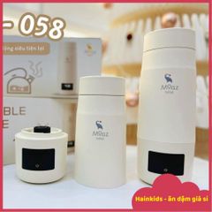 Bình Đun Nước Di Động MoazBéBé MB-058 & Deerma DR035S - Giữ Nhiệt Pha Sữa, Trà, Đun Nước Nhanh 350ml, Công Nghệ Cảm Ứng
