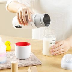 Bình Đun Nước Di Động MoazBéBé MB-058 & Deerma DR035S - Giữ Nhiệt Pha Sữa, Trà, Đun Nước Nhanh 350ml, Công Nghệ Cảm Ứng