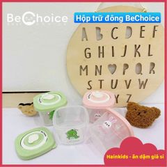 Hộp Trữ Đông BeChoice 120ml Cho Bé - An Toàn, Van Thoát Khí, Nút Ghi Ngày Tháng - Hoàn Hảo Để Trữ Đồ Ăn Dặm Và Làm Bánh