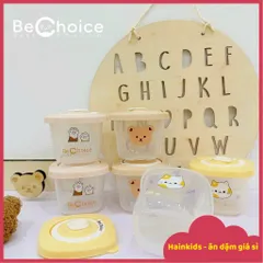 Hộp Trữ Đông BeChoice 120ml Cho Bé - An Toàn, Van Thoát Khí, Nút Ghi Ngày Tháng - Hoàn Hảo Để Trữ Đồ Ăn Dặm Và Làm Bánh