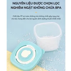 Hộp Trữ Đông BeChoice 120ml Cho Bé - An Toàn, Van Thoát Khí, Nút Ghi Ngày Tháng - Hoàn Hảo Để Trữ Đồ Ăn Dặm Và Làm Bánh