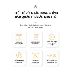 Hộp Trữ Đông BeChoice 120ml Cho Bé - An Toàn, Van Thoát Khí, Nút Ghi Ngày Tháng - Hoàn Hảo Để Trữ Đồ Ăn Dặm Và Làm Bánh